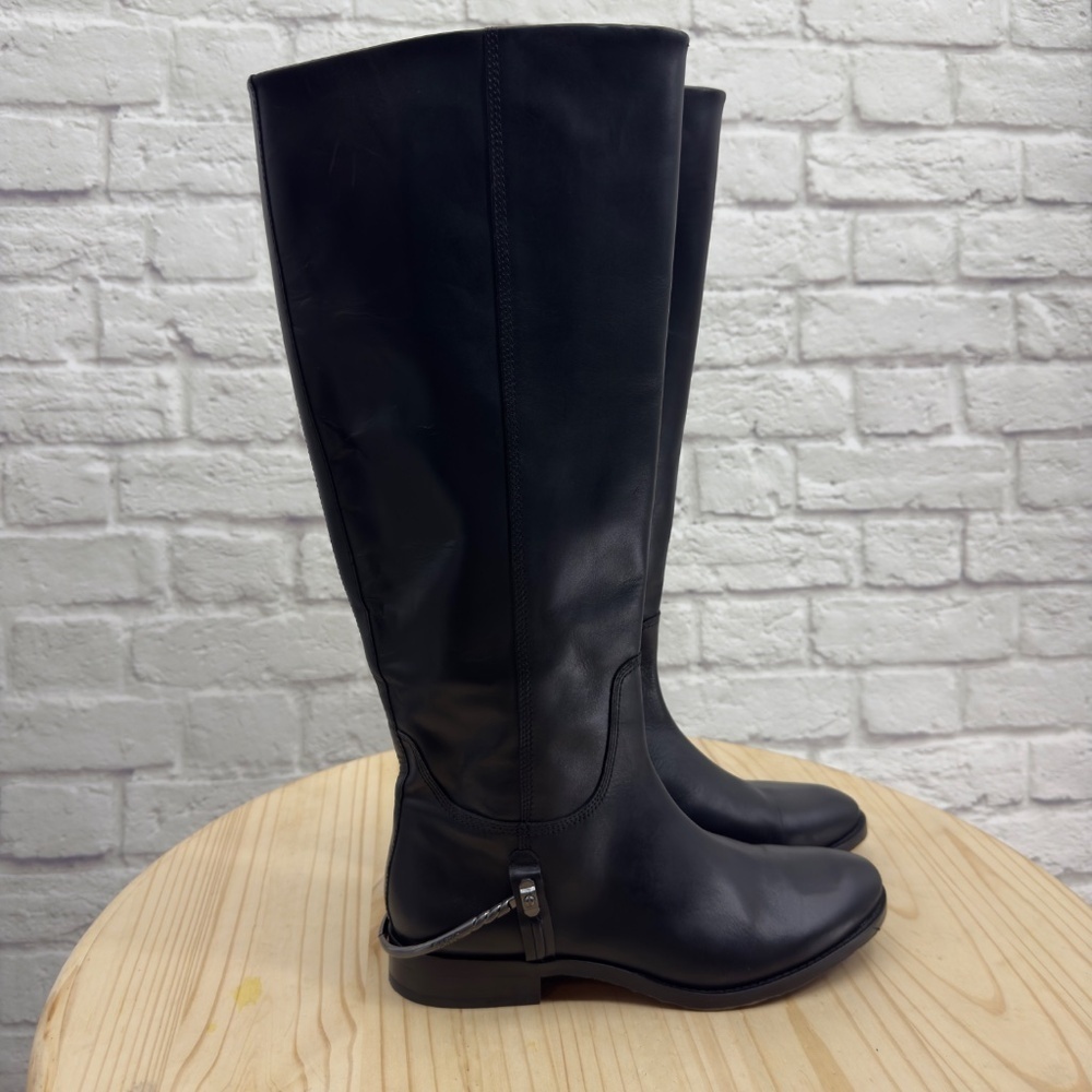 FRANCO SARTO Women's A-Lindy Black High Shaft Boots Sz US 9.5 Equestrian